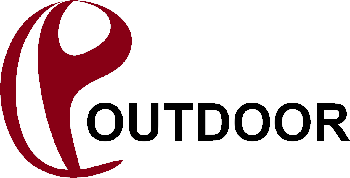 LogoOutdoorStickerrotschwarz